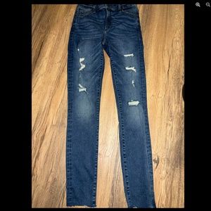 Abercrombie & Fitch Simone High Rise Super Skinny Distressed Jeans Size 27/4L